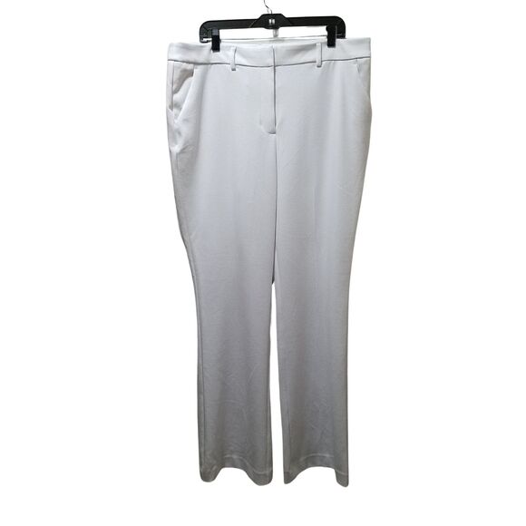 Simply Vera Vera Wang Women’s White Wide Leg Stretch Trousers Dress Pants Sz 18 - Picture 1 of 4
